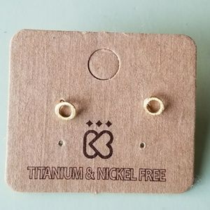 Gold Circle Earrings